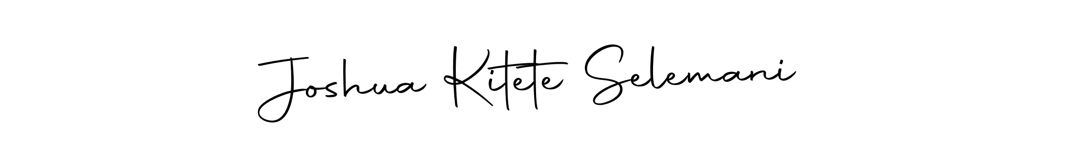 You can use this online signature creator to create a handwritten signature for the name Joshua Kitete Selemani. This is the best online autograph maker. Joshua Kitete Selemani signature style 10 images and pictures png