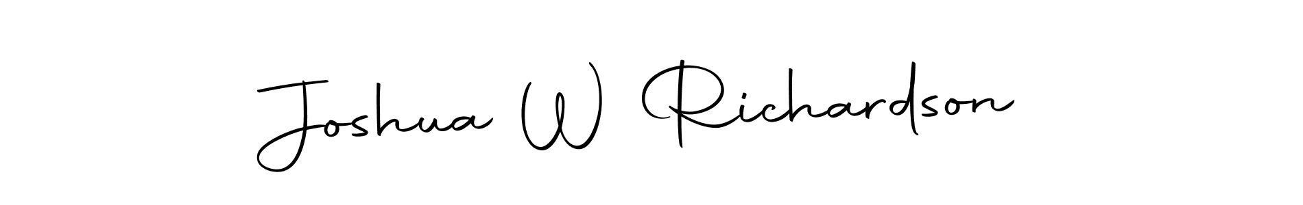 Create a beautiful signature design for name Joshua W Richardson. With this signature (Autography-DOLnW) fonts, you can make a handwritten signature for free. Joshua W Richardson signature style 10 images and pictures png