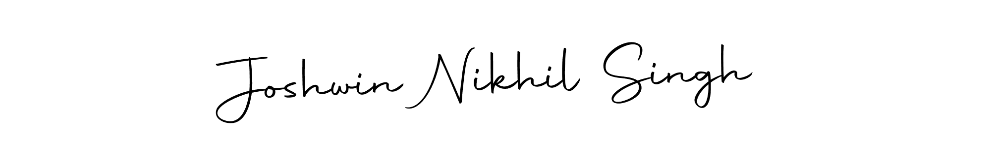 Make a beautiful signature design for name Joshwin Nikhil Singh. Use this online signature maker to create a handwritten signature for free. Joshwin Nikhil Singh signature style 10 images and pictures png