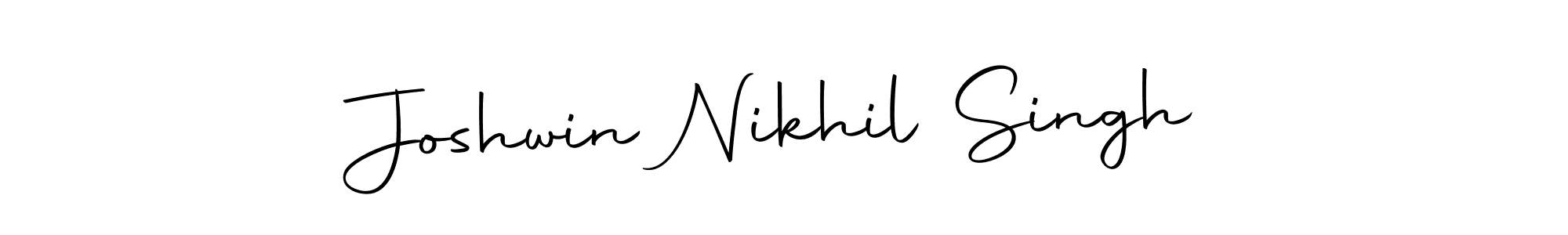 Make a beautiful signature design for name Joshwin Nikhil Singh. Use this online signature maker to create a handwritten signature for free. Joshwin Nikhil Singh signature style 10 images and pictures png