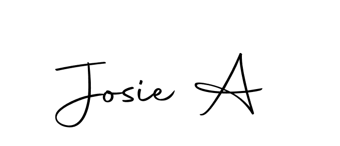 The best way (Autography-DOLnW) to make a short signature is to pick only two or three words in your name. The name Josie A include a total of six letters. For converting this name. Josie A signature style 10 images and pictures png