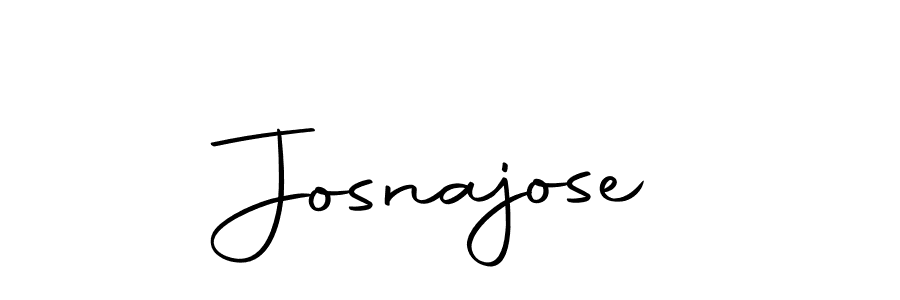 Design your own signature with our free online signature maker. With this signature software, you can create a handwritten (Autography-DOLnW) signature for name Josnajose. Josnajose signature style 10 images and pictures png