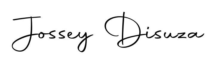 Download transparent PNG signature for name Jossey Disuza styled with Autography-DOLnW font. Ready to paste directly into PDF and Word agreements. Jossey Disuza signature style 10 images and pictures png