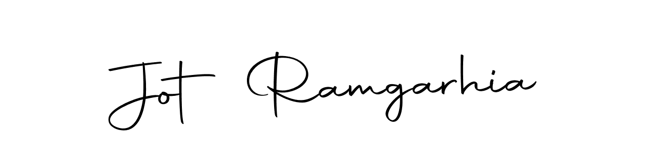 Design your own signature with our free online signature maker. With this signature software, you can create a handwritten (Autography-DOLnW) signature for name Jot Ramgarhia. Jot Ramgarhia signature style 10 images and pictures png