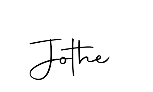 Create a beautiful signature design for name Jothe. With this signature (Autography-DOLnW) fonts, you can make a handwritten signature for free. Jothe signature style 10 images and pictures png