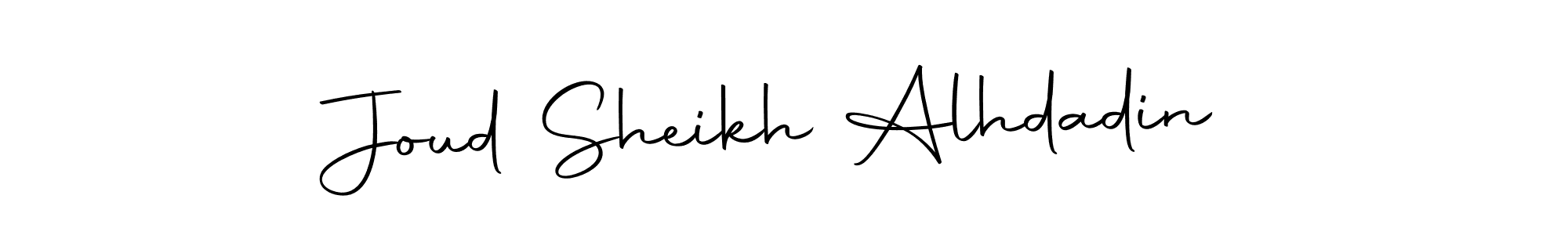 This is the best signature style for the Joud Sheikh Alhdadin name. Also you like these signature font (Autography-DOLnW). Mix name signature. Joud Sheikh Alhdadin signature style 10 images and pictures png