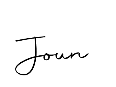 Make a beautiful signature design for name Joun. Use this online signature maker to create a handwritten signature for free. Joun signature style 10 images and pictures png