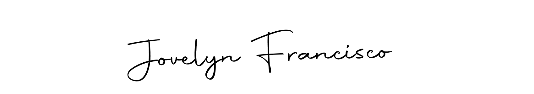 Once you've used our free online signature maker to create your best signature Autography-DOLnW style, it's time to enjoy all of the benefits that Jovelyn Francisco name signing documents. Jovelyn Francisco signature style 10 images and pictures png