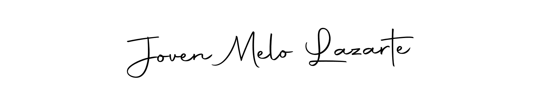 How to make Joven Melo Lazarte name signature. Use Autography-DOLnW style for creating short signs online. This is the latest handwritten sign. Joven Melo Lazarte signature style 10 images and pictures png