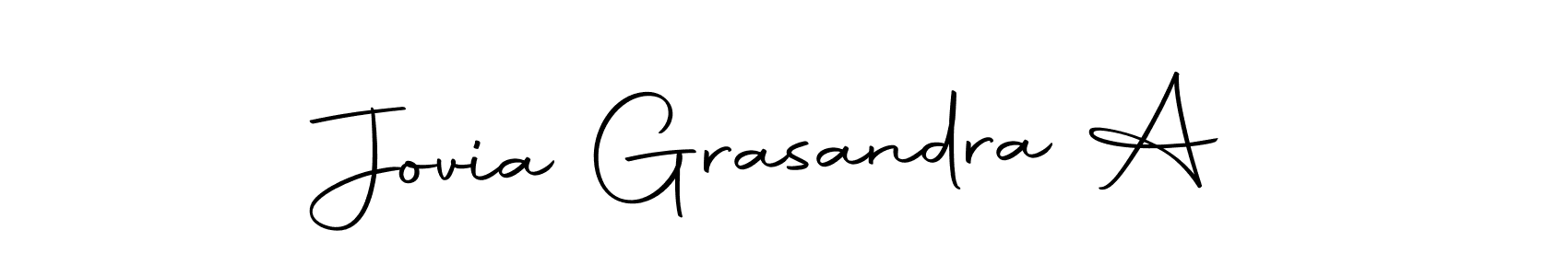 Here are the top 10 professional signature styles for the name Jovia Grasandra A. These are the best autograph styles you can use for your name. Jovia Grasandra A signature style 10 images and pictures png