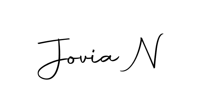 Jovia N stylish signature style. Best Handwritten Sign (Autography-DOLnW) for my name. Handwritten Signature Collection Ideas for my name Jovia N. Jovia N signature style 10 images and pictures png