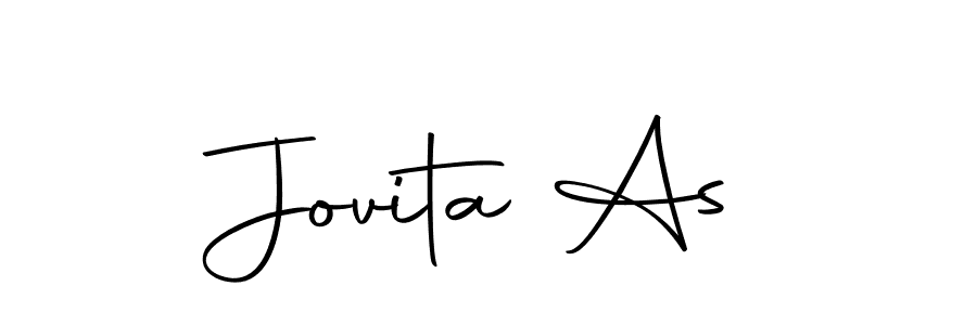 Similarly Autography-DOLnW is the best handwritten signature design. Signature creator online .You can use it as an online autograph creator for name Jovita As. Jovita As signature style 10 images and pictures png