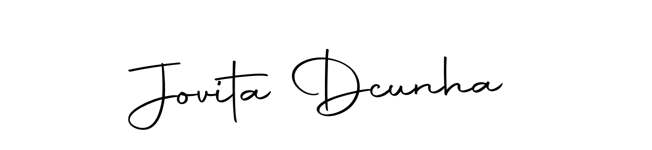 Make a beautiful signature design for name Jovita Dcunha. Use this online signature maker to create a handwritten signature for free. Jovita Dcunha signature style 10 images and pictures png