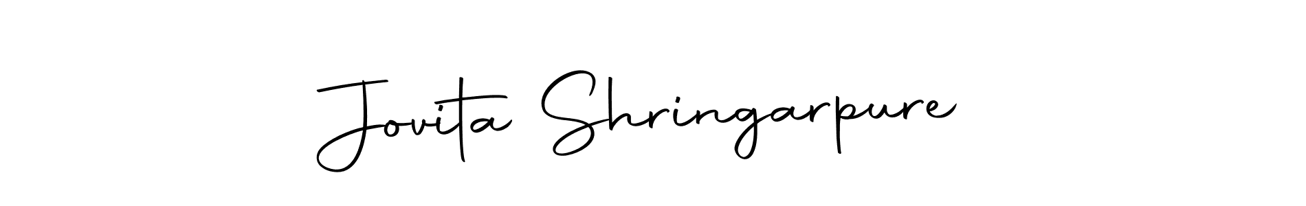 How to make Jovita Shringarpure signature? Autography-DOLnW is a professional autograph style. Create handwritten signature for Jovita Shringarpure name. Jovita Shringarpure signature style 10 images and pictures png