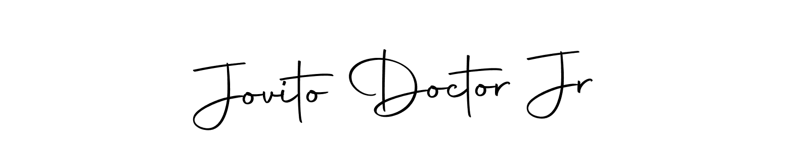 How to make Jovito Doctor Jr name signature. Use Autography-DOLnW style for creating short signs online. This is the latest handwritten sign. Jovito Doctor Jr signature style 10 images and pictures png