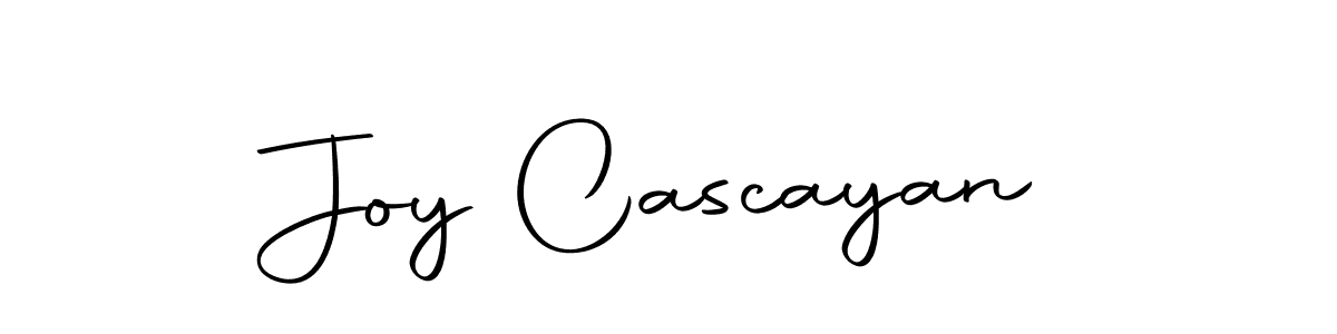 Design your own signature with our free online signature maker. With this signature software, you can create a handwritten (Autography-DOLnW) signature for name Joy Cascayan. Joy Cascayan signature style 10 images and pictures png