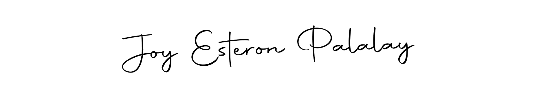 Make a short Joy Esteron Palalay signature style. Manage your documents anywhere anytime using Autography-DOLnW. Create and add eSignatures, submit forms, share and send files easily. Joy Esteron Palalay signature style 10 images and pictures png