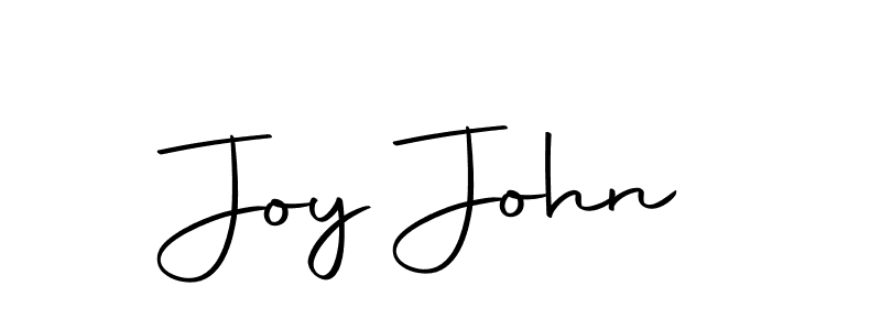 Design your own signature with our free online signature maker. With this signature software, you can create a handwritten (Autography-DOLnW) signature for name Joy John. Joy John signature style 10 images and pictures png