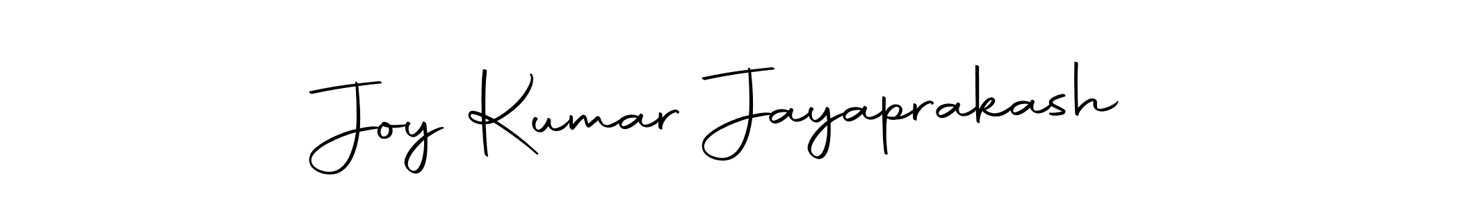 Design your own signature with our free online signature maker. With this signature software, you can create a handwritten (Autography-DOLnW) signature for name Joy Kumar Jayaprakash. Joy Kumar Jayaprakash signature style 10 images and pictures png