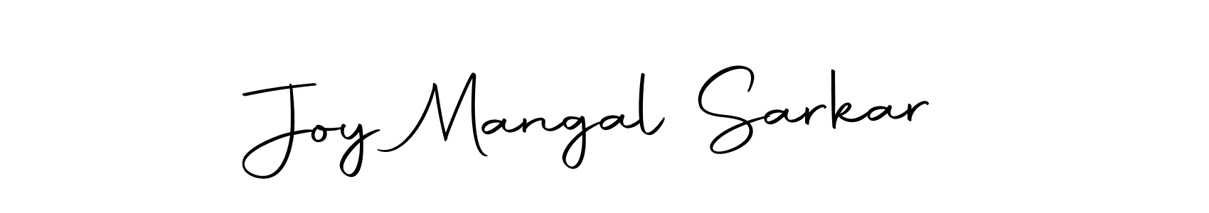 How to make Joy Mangal Sarkar name signature. Use Autography-DOLnW style for creating short signs online. This is the latest handwritten sign. Joy Mangal Sarkar signature style 10 images and pictures png