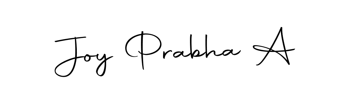 Make a beautiful signature design for name Joy Prabha A. Use this online signature maker to create a handwritten signature for free. Joy Prabha A signature style 10 images and pictures png
