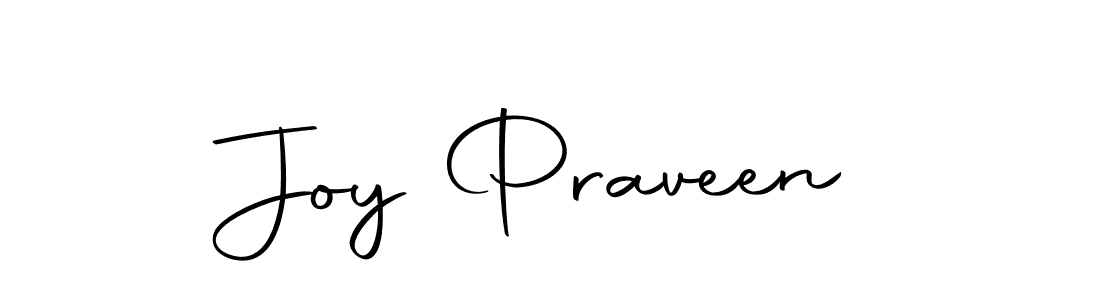 How to make Joy Praveen name signature. Use Autography-DOLnW style for creating short signs online. This is the latest handwritten sign. Joy Praveen signature style 10 images and pictures png