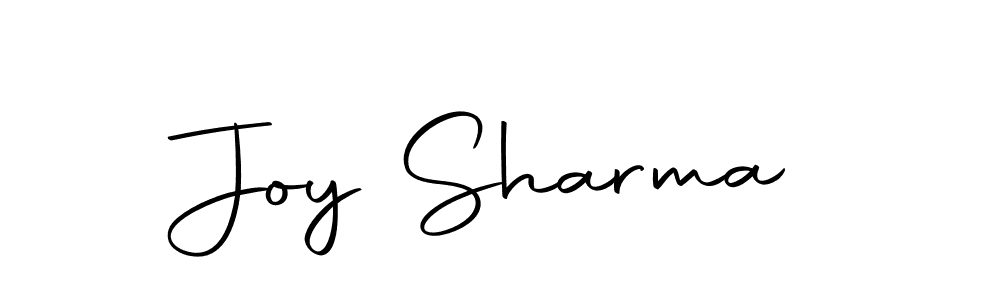 Create a beautiful signature design for name Joy Sharma. With this signature (Autography-DOLnW) fonts, you can make a handwritten signature for free. Joy Sharma signature style 10 images and pictures png