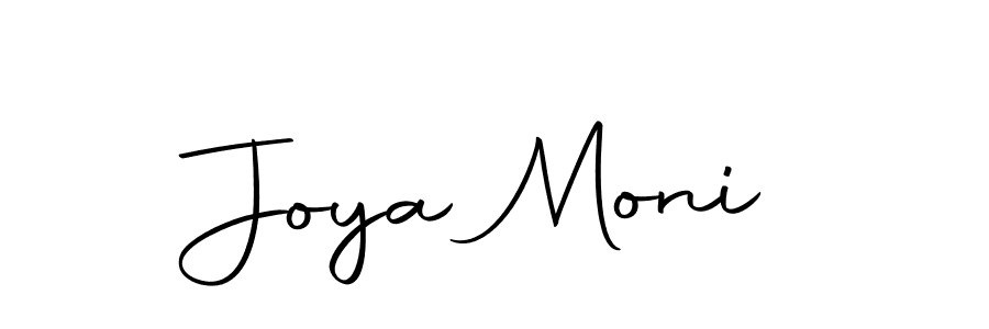 How to make Joya Moni name signature. Use Autography-DOLnW style for creating short signs online. This is the latest handwritten sign. Joya Moni signature style 10 images and pictures png