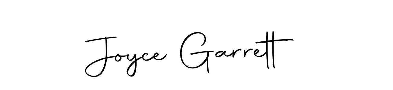 How to make Joyce Garrett name signature. Use Autography-DOLnW style for creating short signs online. This is the latest handwritten sign. Joyce Garrett signature style 10 images and pictures png