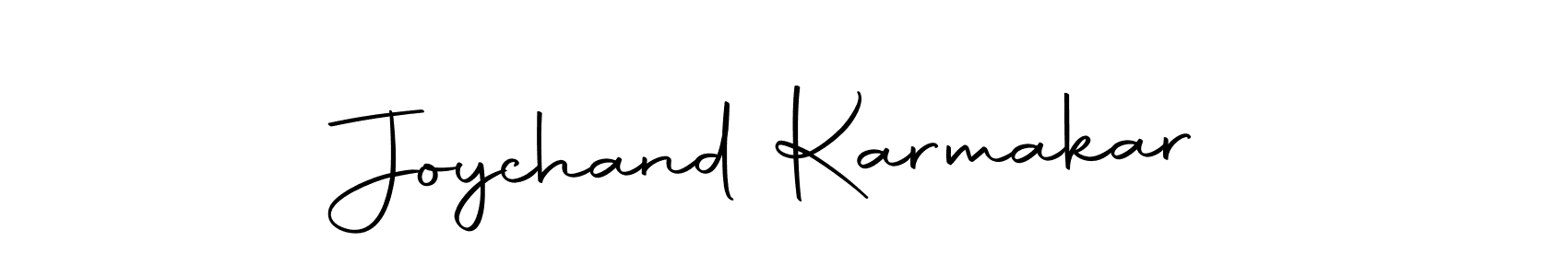 Design your own signature with our free online signature maker. With this signature software, you can create a handwritten (Autography-DOLnW) signature for name Joychand Karmakar. Joychand Karmakar signature style 10 images and pictures png