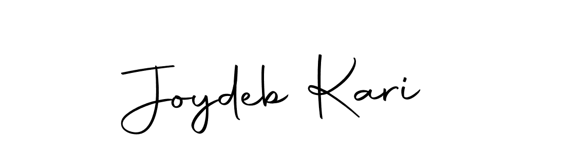 Design your own signature with our free online signature maker. With this signature software, you can create a handwritten (Autography-DOLnW) signature for name Joydeb Kari. Joydeb Kari signature style 10 images and pictures png