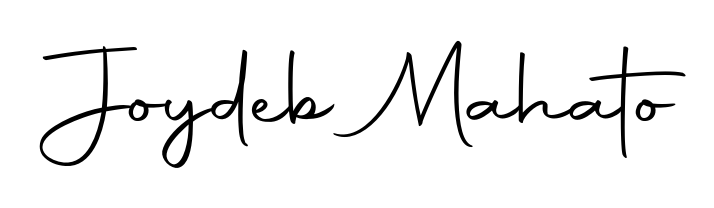 The Autography-DOLnW font gives name Joydeb Mahato a signature that looks effortless yet distinguished. Download high-res PNG instantly. Joydeb Mahato signature style 10 images and pictures png