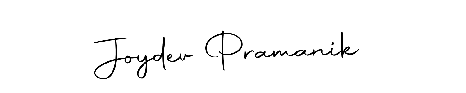 How to make Joydev Pramanik name signature. Use Autography-DOLnW style for creating short signs online. This is the latest handwritten sign. Joydev Pramanik signature style 10 images and pictures png