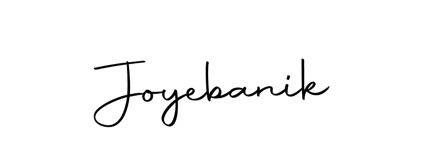 You should practise on your own different ways (Autography-DOLnW) to write your name (Joyebanik) in signature. don't let someone else do it for you. Joyebanik signature style 10 images and pictures png