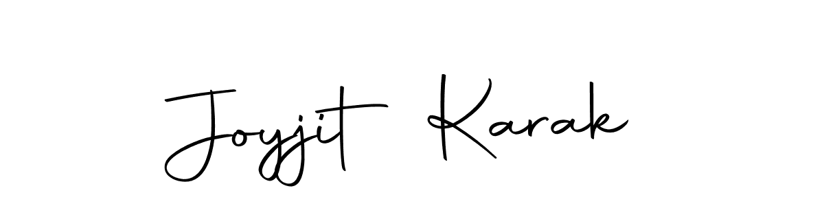How to make Joyjit Karak name signature. Use Autography-DOLnW style for creating short signs online. This is the latest handwritten sign. Joyjit Karak signature style 10 images and pictures png