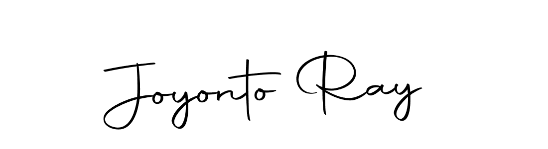 Design your own signature with our free online signature maker. With this signature software, you can create a handwritten (Autography-DOLnW) signature for name Joyonto Ray. Joyonto Ray signature style 10 images and pictures png