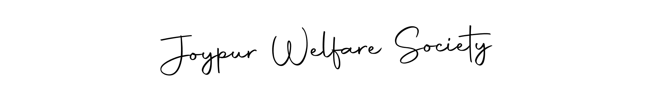 Use a signature maker to create a handwritten signature online. With this signature software, you can design (Autography-DOLnW) your own signature for name Joypur Welfare Society. Joypur Welfare Society signature style 10 images and pictures png