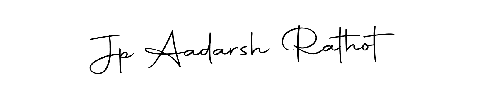 Create a beautiful signature design for name Jp Aadarsh Rathot. With this signature (Autography-DOLnW) fonts, you can make a handwritten signature for free. Jp Aadarsh Rathot signature style 10 images and pictures png