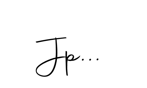 Make a beautiful signature design for name Jp.... With this signature (Autography-DOLnW) style, you can create a handwritten signature for free. Jp... signature style 10 images and pictures png