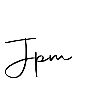 Create a beautiful signature design for name Jpm. With this signature (Autography-DOLnW) fonts, you can make a handwritten signature for free. Jpm signature style 10 images and pictures png
