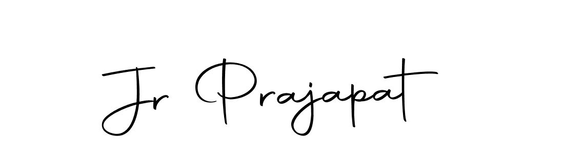 Create a beautiful signature design for name Jr Prajapat. With this signature (Autography-DOLnW) fonts, you can make a handwritten signature for free. Jr Prajapat signature style 10 images and pictures png