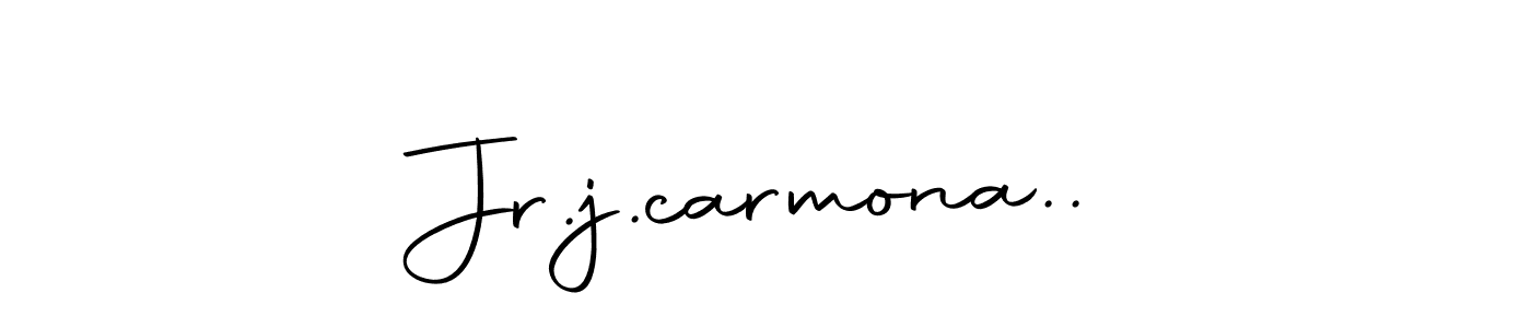 Make a beautiful signature design for name Jr.j.carmona... With this signature (Autography-DOLnW) style, you can create a handwritten signature for free. Jr.j.carmona.. signature style 10 images and pictures png