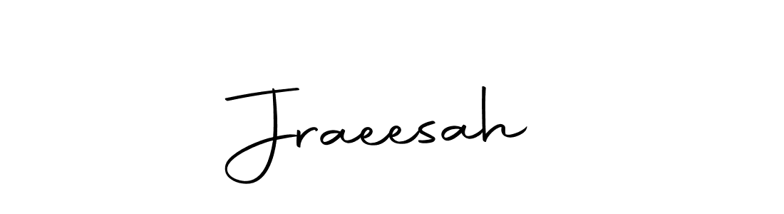 Design your own signature with our free online signature maker. With this signature software, you can create a handwritten (Autography-DOLnW) signature for name Jraeesah♡. Jraeesah♡ signature style 10 images and pictures png