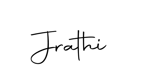 Create a beautiful signature design for name Jrathi. With this signature (Autography-DOLnW) fonts, you can make a handwritten signature for free. Jrathi signature style 10 images and pictures png