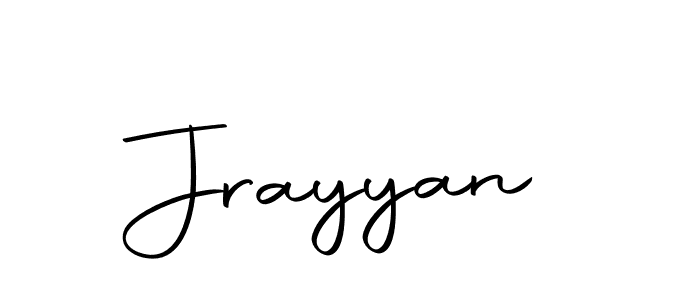 Create a beautiful signature design for name Jrayyan. With this signature (Autography-DOLnW) fonts, you can make a handwritten signature for free. Jrayyan signature style 10 images and pictures png