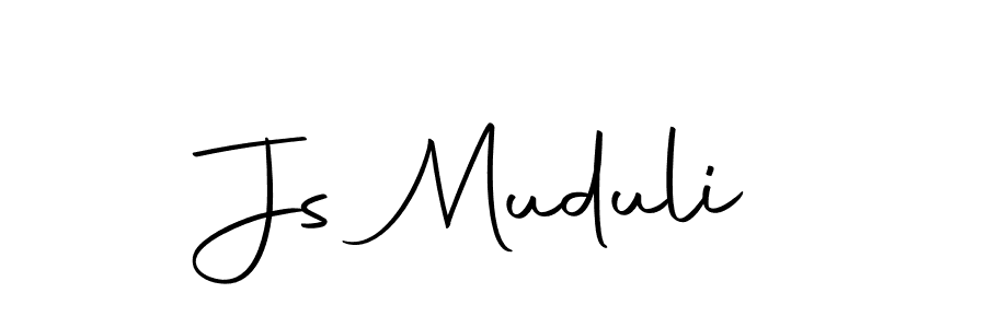 Design your own signature with our free online signature maker. With this signature software, you can create a handwritten (Autography-DOLnW) signature for name Js Muduli. Js Muduli signature style 10 images and pictures png