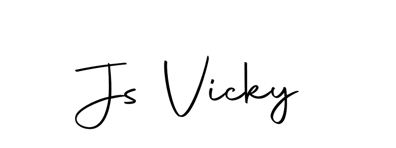 Js Vicky stylish signature style. Best Handwritten Sign (Autography-DOLnW) for my name. Handwritten Signature Collection Ideas for my name Js Vicky. Js Vicky signature style 10 images and pictures png
