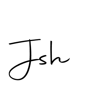 Use a signature maker to create a handwritten signature online. With this signature software, you can design (Autography-DOLnW) your own signature for name Jsh. Jsh signature style 10 images and pictures png