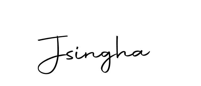 Use a signature maker to create a handwritten signature online. With this signature software, you can design (Autography-DOLnW) your own signature for name Jsingha. Jsingha signature style 10 images and pictures png