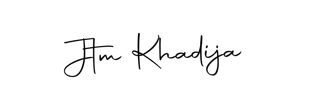 Make a beautiful signature design for name Jtm Khadija. Use this online signature maker to create a handwritten signature for free. Jtm Khadija signature style 10 images and pictures png